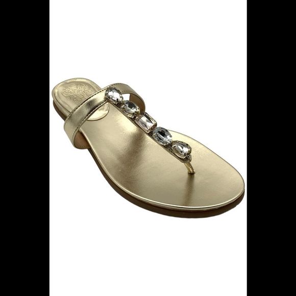 Vince Camuto Women's Eryntie Jeweled Sandal Gold - Medium - Picture 1 of 3